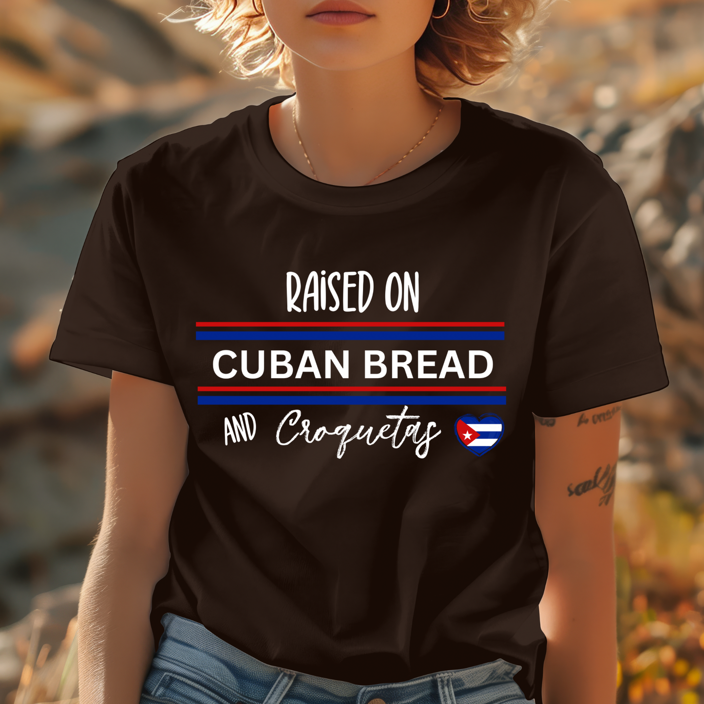 Raised in Cuban Bread & Coquetas Tshirt