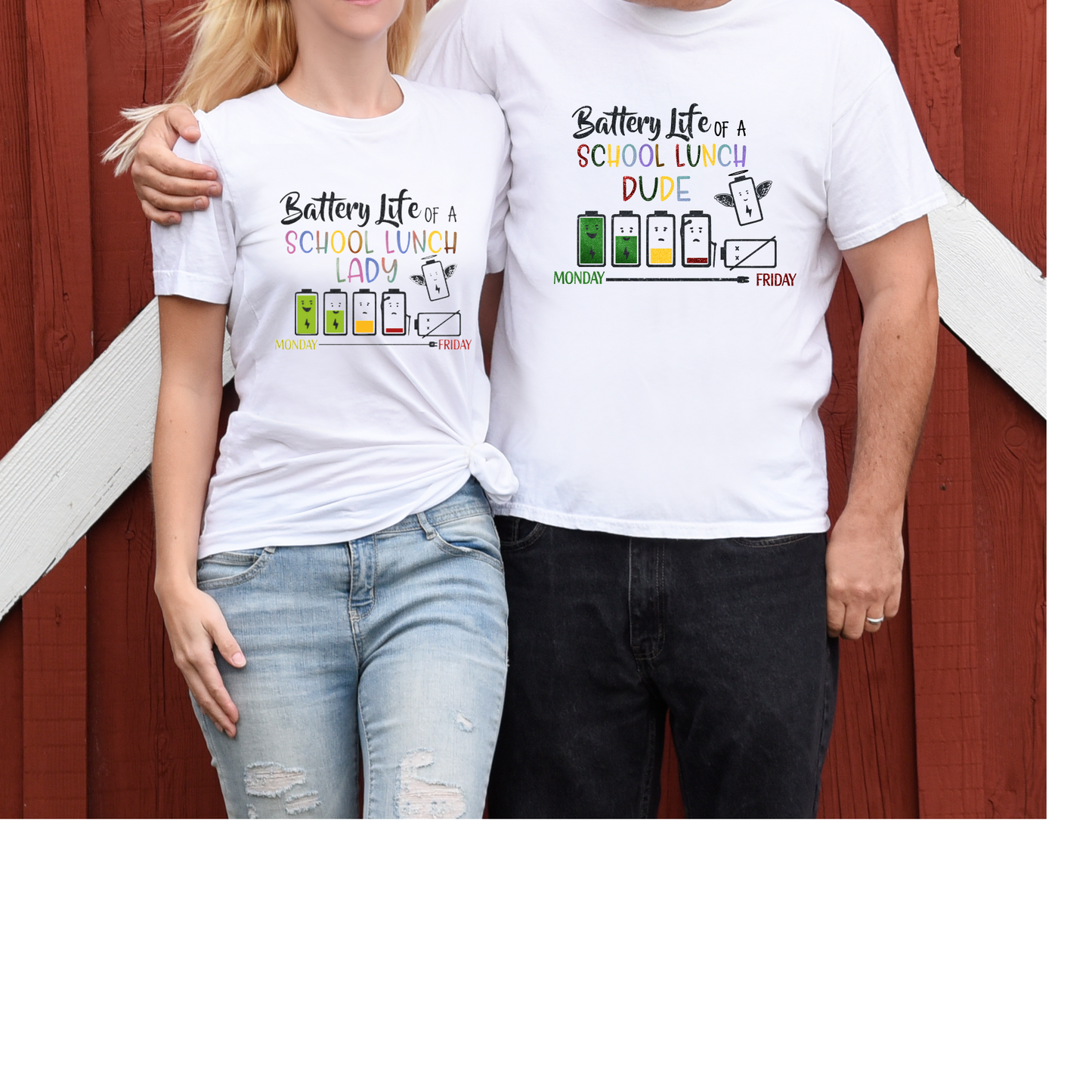 Battery Life of a School Lunch Dude T-Shirt