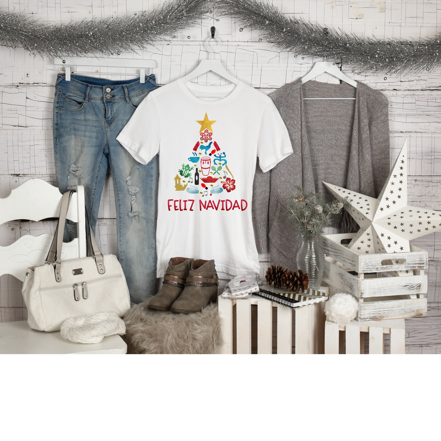 Puerto Rican Christmas Tree T-Shirt