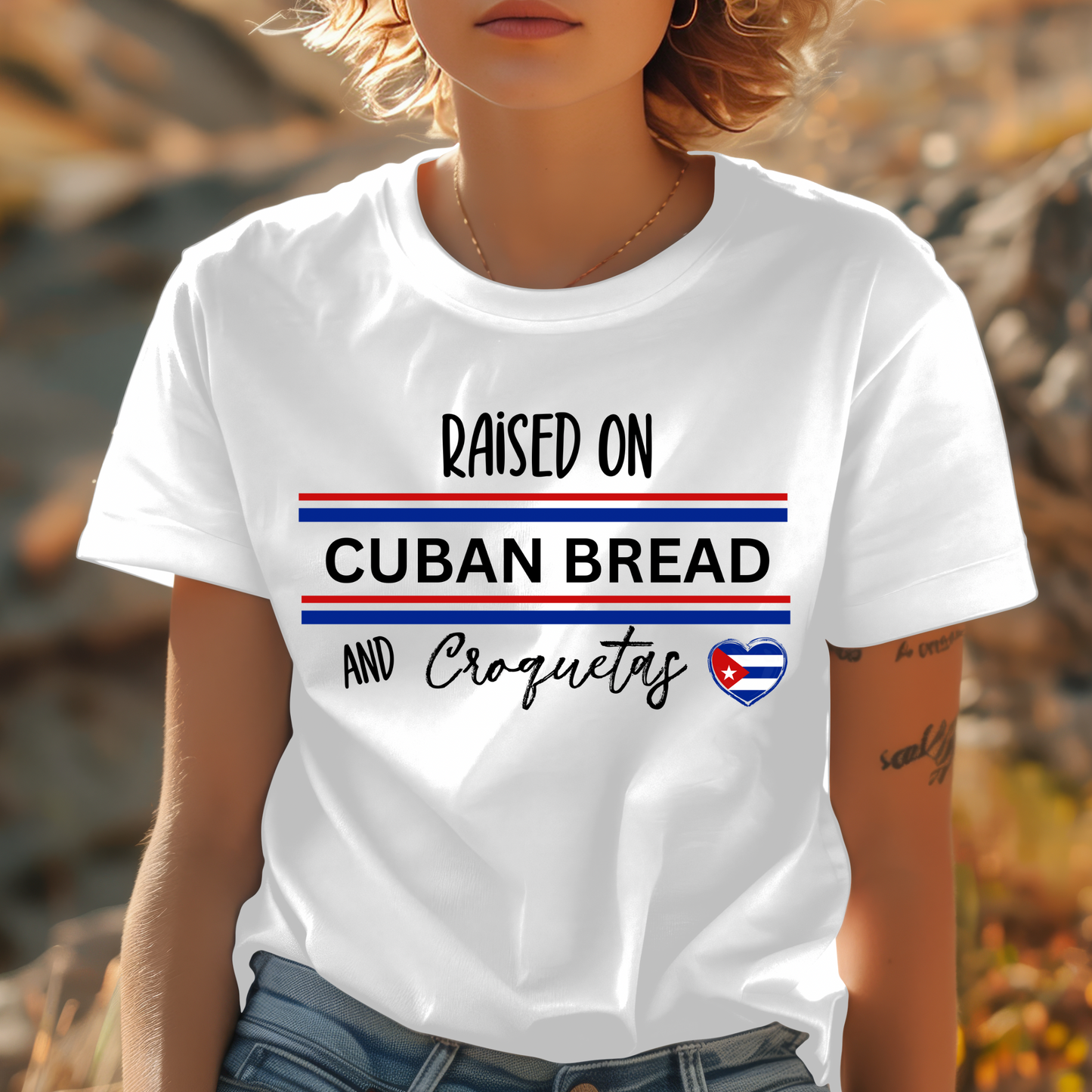 Raised in Cuban Bread & Coquetas Tshirt